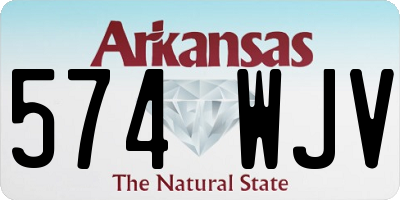 AR license plate 574WJV
