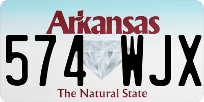 AR license plate 574WJX