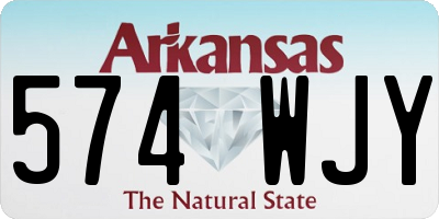 AR license plate 574WJY