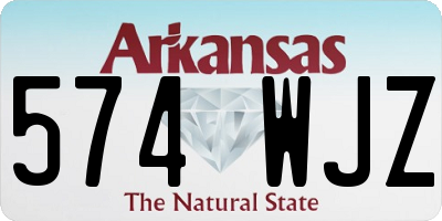 AR license plate 574WJZ