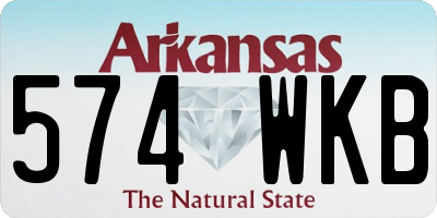 AR license plate 574WKB