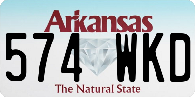 AR license plate 574WKD