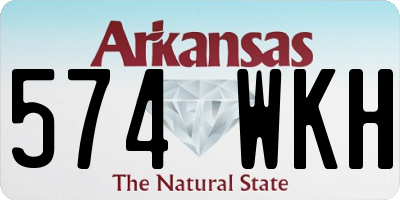 AR license plate 574WKH