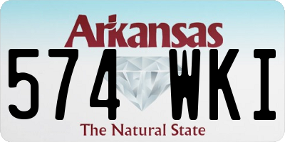 AR license plate 574WKI