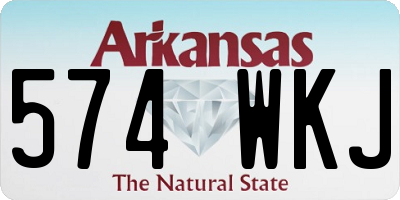 AR license plate 574WKJ