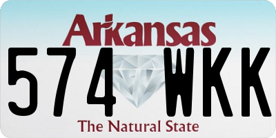 AR license plate 574WKK