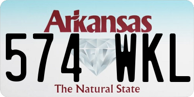 AR license plate 574WKL