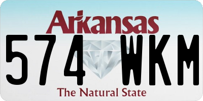 AR license plate 574WKM