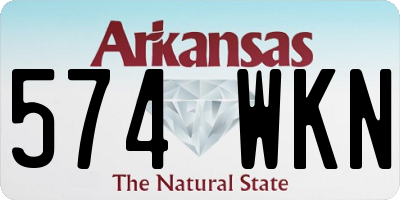AR license plate 574WKN