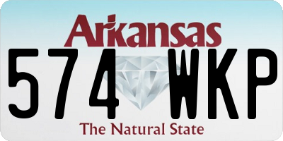 AR license plate 574WKP