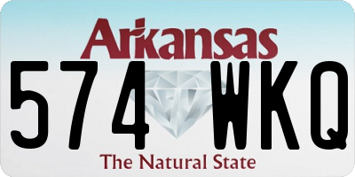 AR license plate 574WKQ