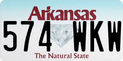 AR license plate 574WKW