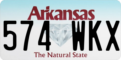 AR license plate 574WKX