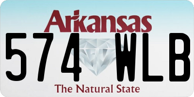 AR license plate 574WLB