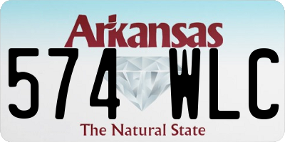 AR license plate 574WLC