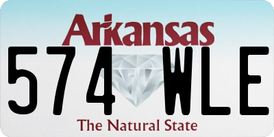 AR license plate 574WLE