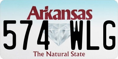 AR license plate 574WLG
