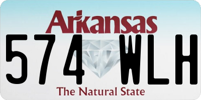 AR license plate 574WLH