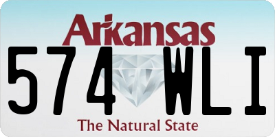 AR license plate 574WLI