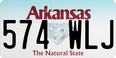 AR license plate 574WLJ
