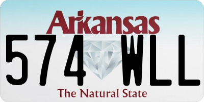 AR license plate 574WLL