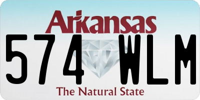 AR license plate 574WLM