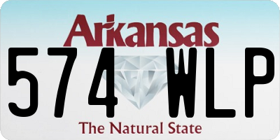 AR license plate 574WLP