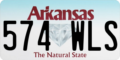 AR license plate 574WLS