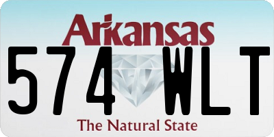 AR license plate 574WLT