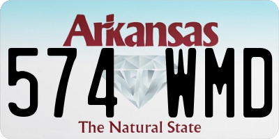 AR license plate 574WMD