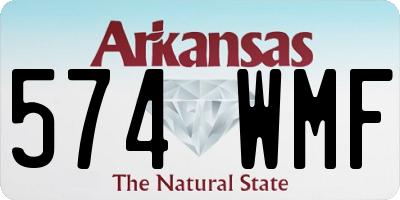 AR license plate 574WMF