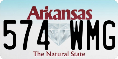 AR license plate 574WMG