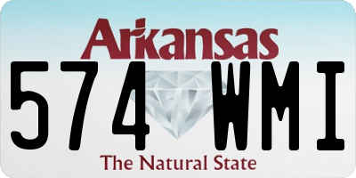 AR license plate 574WMI