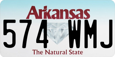 AR license plate 574WMJ