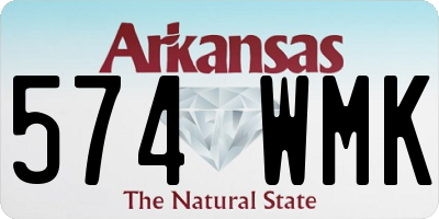 AR license plate 574WMK