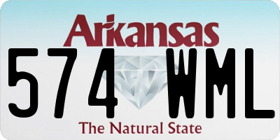 AR license plate 574WML