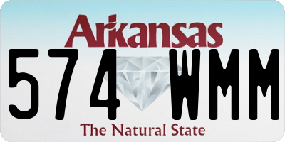 AR license plate 574WMM