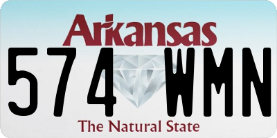 AR license plate 574WMN