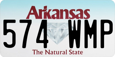 AR license plate 574WMP
