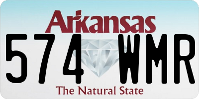 AR license plate 574WMR