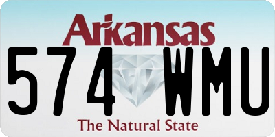 AR license plate 574WMU
