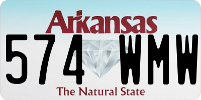 AR license plate 574WMW