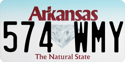 AR license plate 574WMY