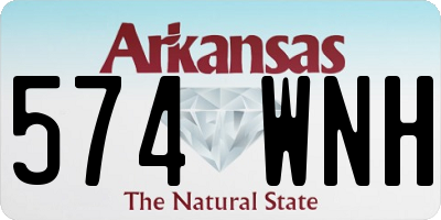 AR license plate 574WNH