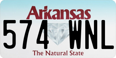 AR license plate 574WNL