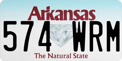 AR license plate 574WRM