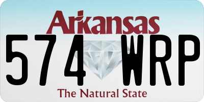 AR license plate 574WRP