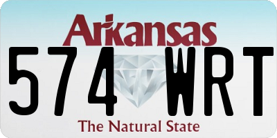 AR license plate 574WRT