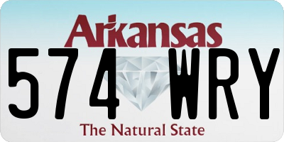 AR license plate 574WRY