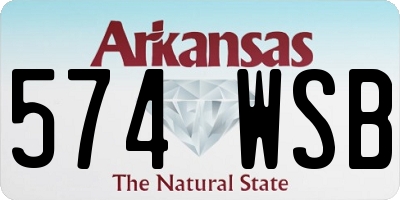 AR license plate 574WSB